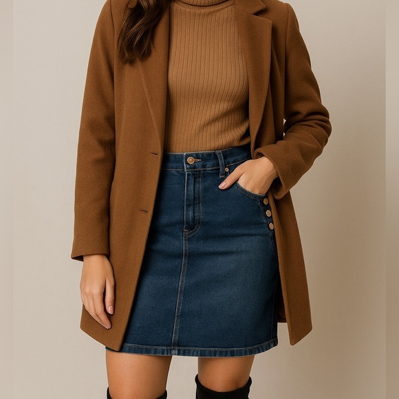 Chico’s Denim Pencil Skirt ✅ ✅ - Picture 1 of 13